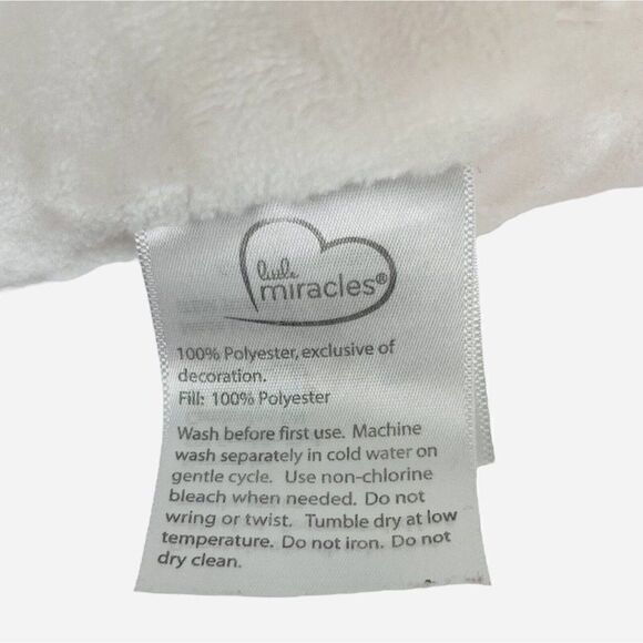 Little Miracles Lamb Lovey Pastel Pink Chevron Security Blanket Plush Costco - Picture 9 of 12